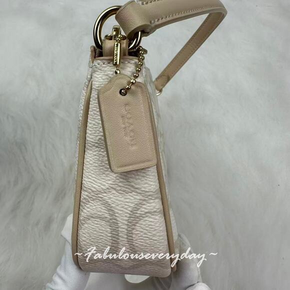 Coach Nolita 19 Shoulder Bag/Wristlet In Sketch Signature Canvas/Ivory BM72 NWT - Picture 3 of 8